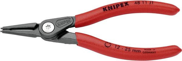 Knipex 48 11 J1 Seegeringzange Passend für (Seegeringzangen) Innenringe 12-25 mm Spitzenform (Details) gerade