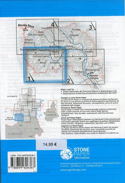 Produktbild: Valsesia Sud Ovest 1:25000