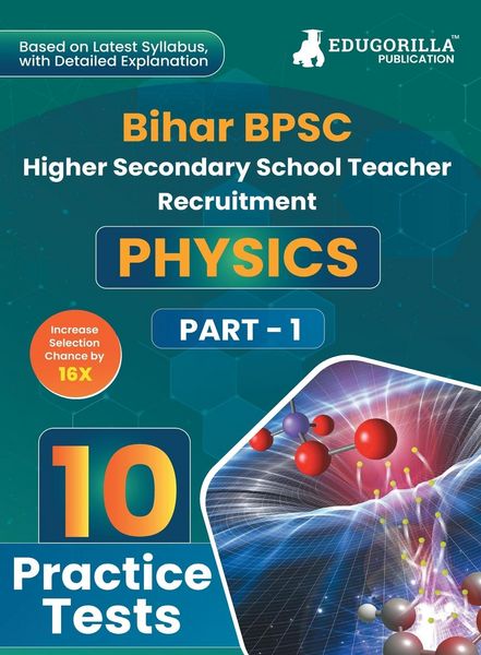 Produktbild: Bihar BPSC Higher Secondary School Teacher - Physics Book 2023 (English Edition) - 10 Practise Mock Tests with Free Access to Online Tests