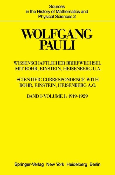 Produktbild: Wissenschaftlicher Briefwechsel mit Bohr, Einstein, Heisenberg u.a.