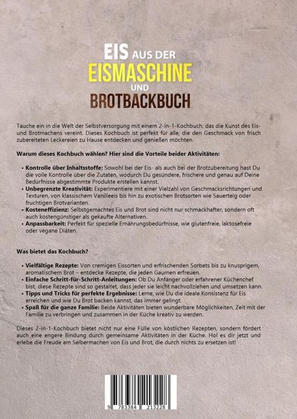 Produktbild: Eis aus der Eismaschine und Brotbackbuch