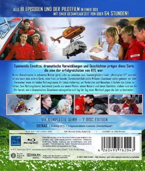 Produktbild: Medicopter 117 - Jedes Leben z&auml;hlt - Gesamtedition - SD on HD [LE] [7 BRs]