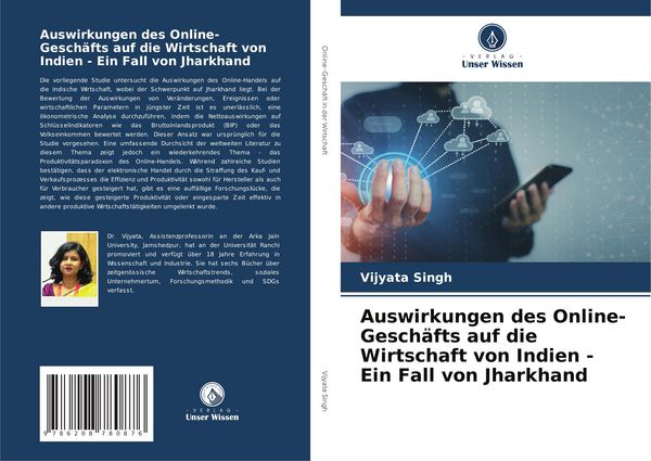 Produktbild: Auswirkungen des Online-Gesch&auml;fts auf die Wirtschaft von Indien - Ein Fall von Jharkhand