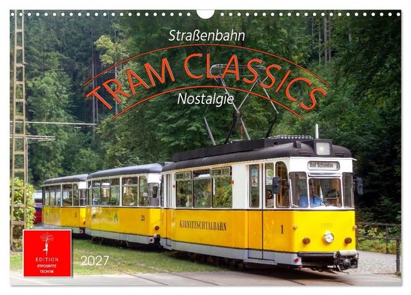 Produktbild: TRAM CLASSICS - Stra&szlig;enbahn Nostalgie (Wandkalender 2027 DIN A3 quer), CALVENDO Monatskalender