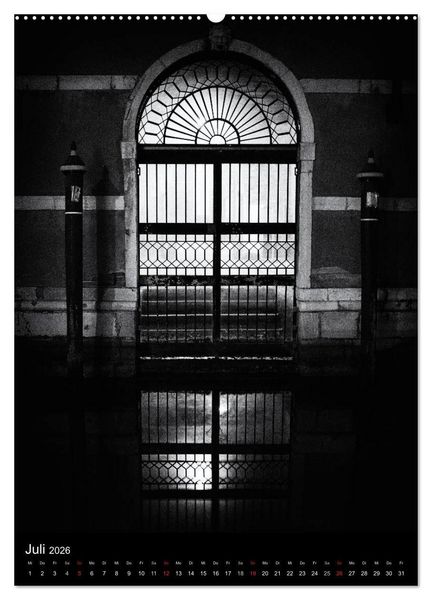 Produktbild: Venice Noir - Das etwas andere Venedig (hochwertiger Premium Wandkalender 2026 DIN A2 hoch), Kunstdruck in Hochglanz