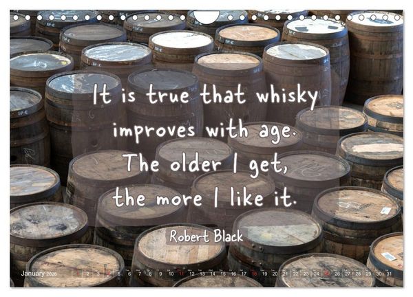 Produktbild: Wonderful Whisky Wisdom (Wall Calendar 2026 DIN A4 landscape), CALVENDO 12 Month Wall Calendar