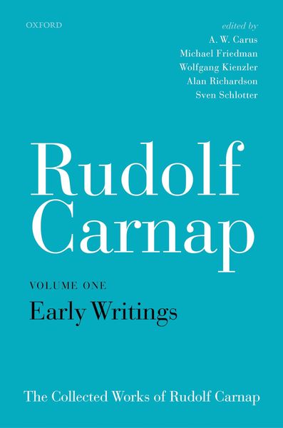 Produktbild: Rudolf Carnap: Early Writings