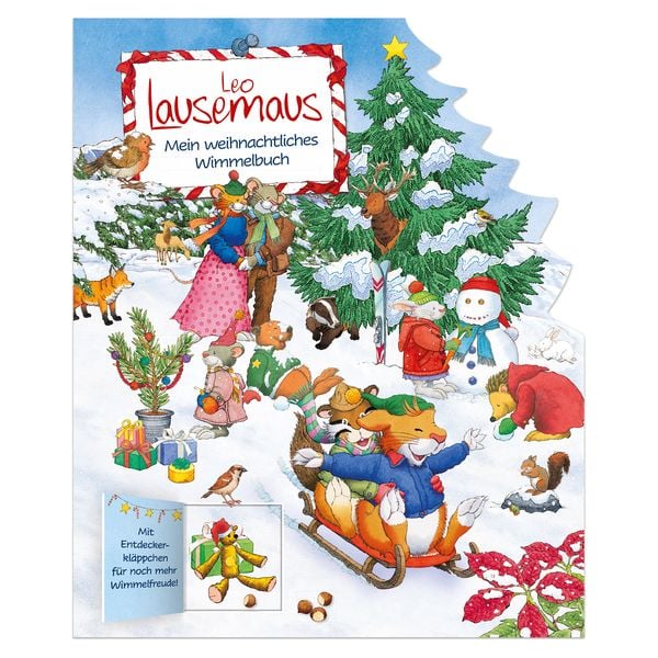 Produktbild: Leo Lausemaus - Mein weihnachtliches Wimmelbuch