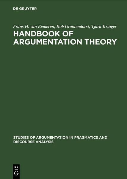Produktbild: Handbook of Argumentation Theory