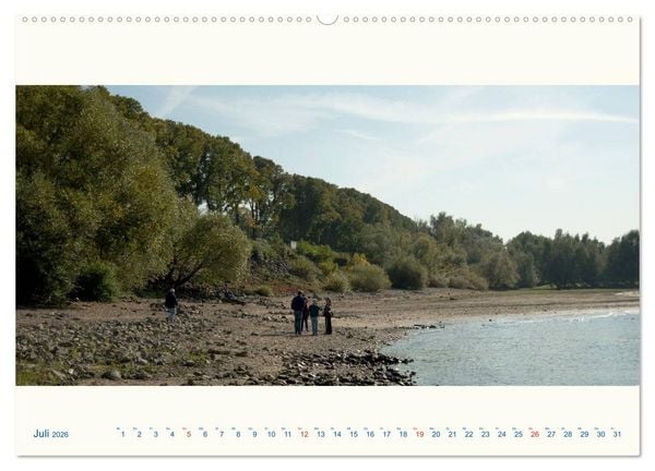 Produktbild: Am Rhein - Urdenbacher K&auml;mpe (hochwertiger Premium Wandkalender 2026 DIN A2 quer), Kunstdruck in Hochglanz