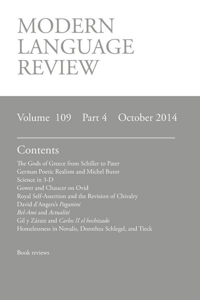Produktbild: Modern Language Review (109