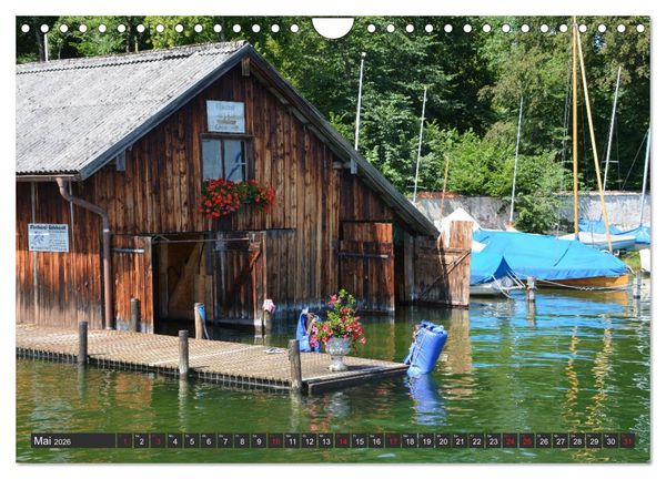Produktbild: Starnberger See - Auf den Spuren von Ludwig II. und Sisi (Wandkalender 2026 DIN A4 quer), CALVENDO Monatskalender