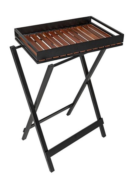 Beistelltisch mit Tablett Mod. Taba , zertifiziertes Akazienholz