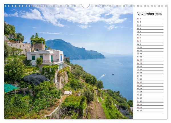 Produktbild: Amalfik&uuml;ste - Der Planer (Wandkalender 2026 DIN A3 quer), CALVENDO Monatskalender
