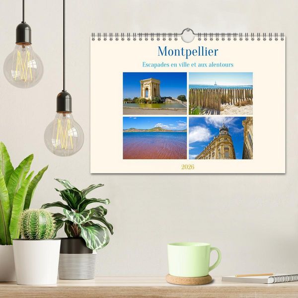 Produktbild: Montpellier - Escapades en ville et aux alentours (Calendrier mural 2026 DIN A4 vertical), CALVENDO calendrier mensuel