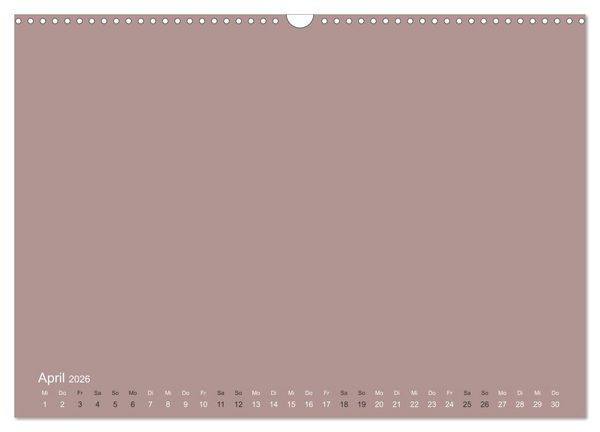 Produktbild: DIY Bastel-Kalender -Erdige Pastell Farben- Zum Selbstgestalten (Wandkalender 2026 DIN A3 quer), CALVENDO Monatskalender