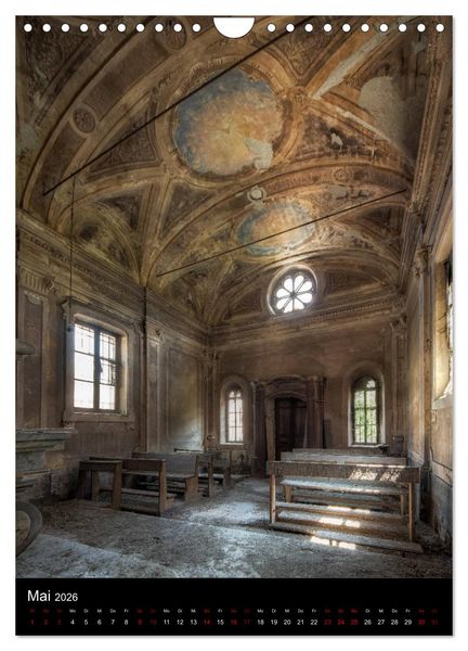 Produktbild: Lost Places - Verlassene Kirchen (Wandkalender 2026 DIN A4 hoch), CALVENDO Monatskalender
