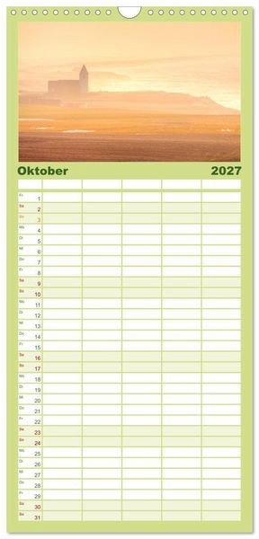 Produktbild: Familienplaner 2027 - Sehnsucht D&auml;nemark - Danmark mit 5 Spalten (Wandkalender, 21 x 45 cm) CALVENDO