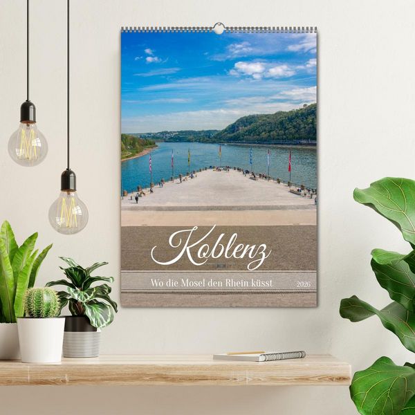 Produktbild: Koblenz - Wo die Mosel den Rhein k&uuml;sst (Wandkalender 2026 DIN A2 hoch), CALVENDO Monatskalender