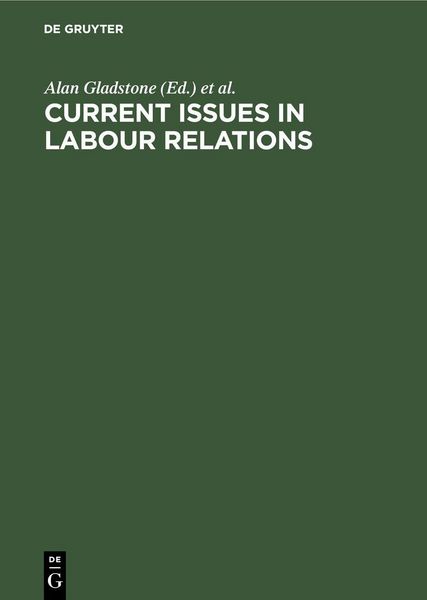 Produktbild: Current Issues in Labour Relations