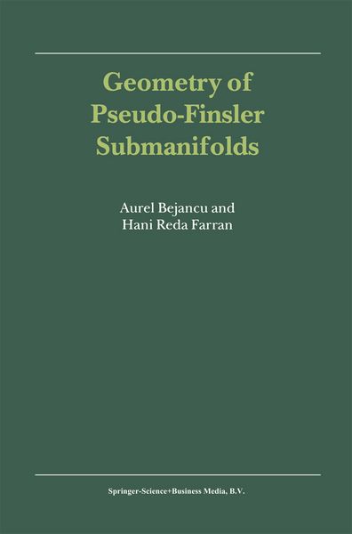 Produktbild: Geometry of Pseudo-Finsler Submanifolds
