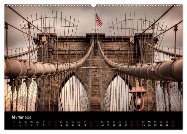 Produktbild: Balade New-Yorkaise, Manhattan (Calendrier mural 2026 DIN A2 vertical) calendrier de bureau