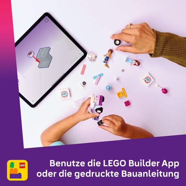 Produktbild: LEGO Friends 42675 Einhorn-Kuchenlieferwagen, Spielzeug mit Mini Puppen