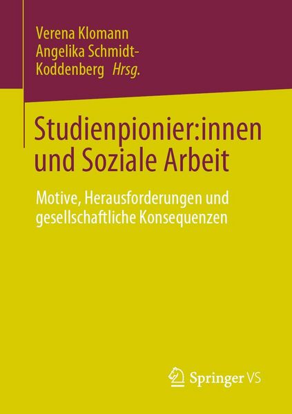 Produktbild: Studienpionier:innen und Soziale Arbeit