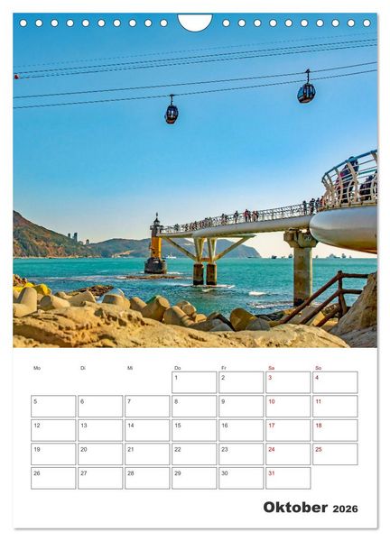 Produktbild: Busan - Reiseplaner (Wandkalender 2026 DIN A4 hoch), CALVENDO Monatskalender
