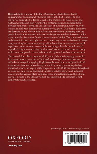 Produktbild: Epigrams of Crinagoras of Mytilene