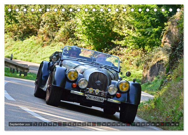 Produktbild: Adel verpflichtet - Englische Oldtimer am Berg (Tischkalender 2025 DIN A5 quer), CALVENDO Monatskalender