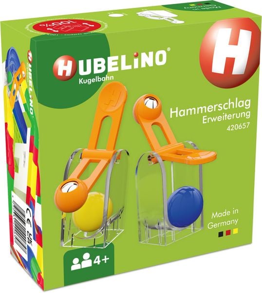 HUBELINO Kugelbahn Hammerschlag Erweiterung (6-teilig)