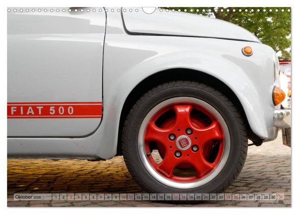 Produktbild: Cinquecento Der kleine Italiener - 60 Jahre zeitloses Kultobjekt (Wandkalender 2026 DIN A3 quer), CALVENDO Monatskalender