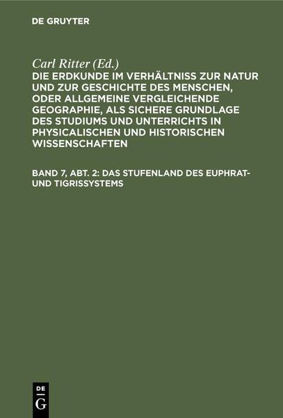 Produktbild: Das Stufenland des Euphrat- und Tigrissystems