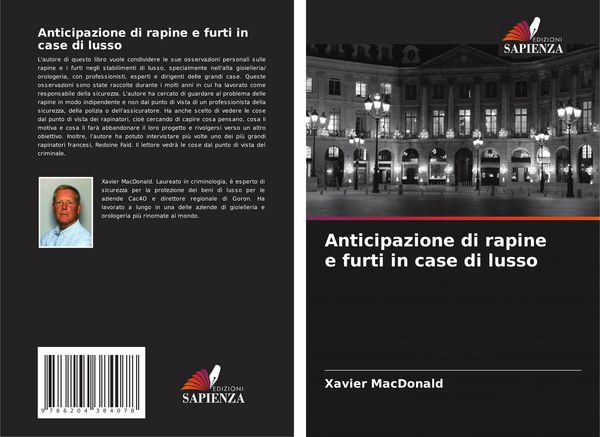 Produktbild: Anticipazione di rapine e furti in case di lusso