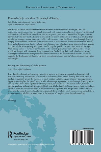 Produktbild: Research Objects in their Technological Setting