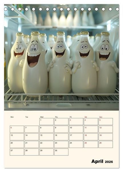 Produktbild: The Light ist still on in the Fridge (Desk Calendar 2026 DIN A5 portrait), CALVENDO 12 Month DeskCalendar