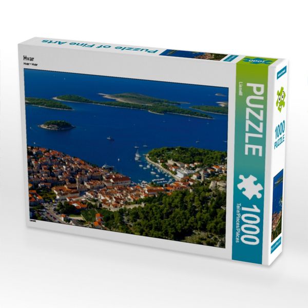 CALVENDO Puzzle Hvar | 1000 Teile Lege-Größe 64x48cm Foto-Puzzle für glückliche Stunden