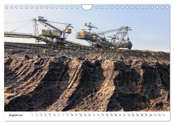 Produktbild: Mining machines in action - Various open-pit mines (Wall Calendar 2026 DIN A4 landscape), CALVENDO 12 Month Wall Calendar