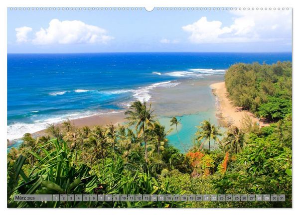 Produktbild: Kauai - Einmal Paradies und zur&uuml;ck (hochwertiger Premium Wandkalender 2026 DIN A2 quer), Kunstdruck in Hochglanz