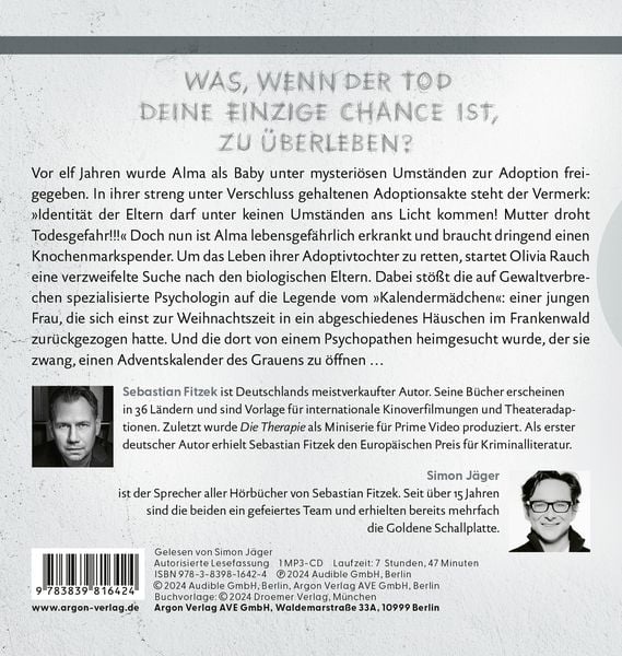 Produktbild: Das Kalendermädchen