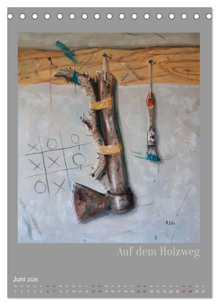 Produktbild: ART der Betrachtung (Tischkalender 2026 DIN A5 hoch), CALVENDO Monatskalender