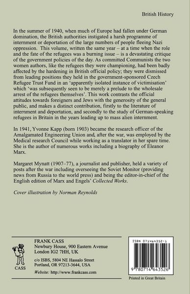 Produktbild: British Policy and the Refugees, 1933-1941