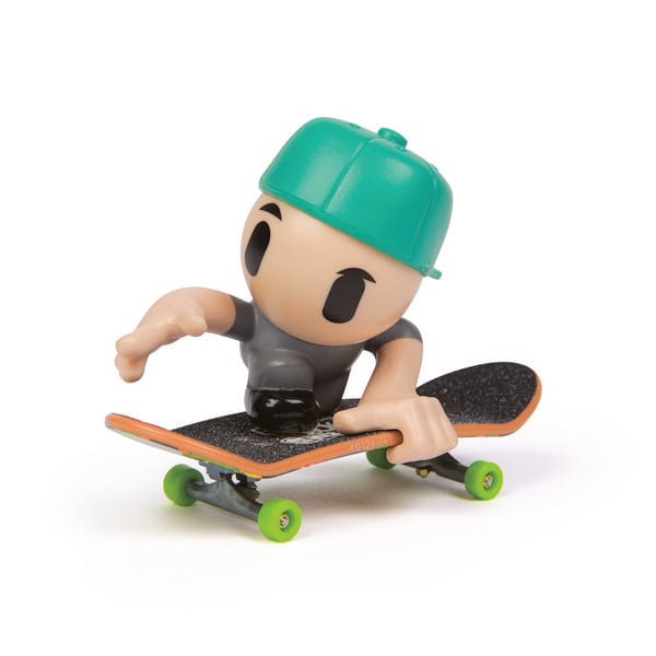 Tech Deck Sk8 Crew, Fingerboard mit cooler Skater-Figur
