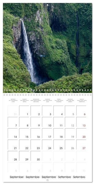Produktbild: L'ile de la R&eacute;union, un volcan au milieu de l'oc&eacute;an Indien (Calendrier mural carr&eacute; 2026 30x30 cm) Calendrier double avec une page pour vos prises de notes