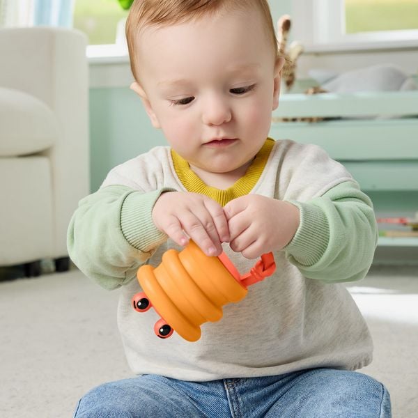 Produktbild: Fisher-Price Squishseas Silikon-Rasseln, Kollektion an Aktivit&auml;tsspielzeugen f&uuml;r Neugeborene, Stile k&ouml;nnen abweichen