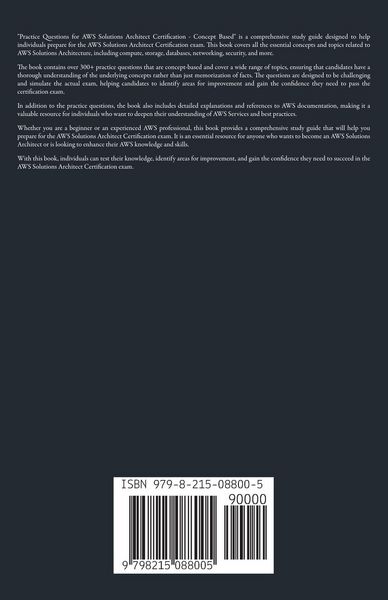 Produktbild: Concept Based Practice Questions for AWS Solutions Architect Certification Latest Edition 2026