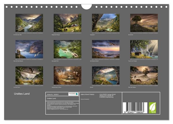 Produktbild: Uraltes Land (Wandkalender 2026 DIN A4 quer), CALVENDO Monatskalender