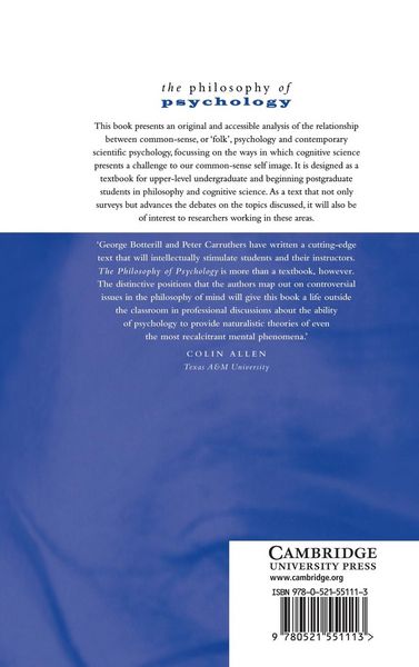 Produktbild: The Philosophy of Psychology