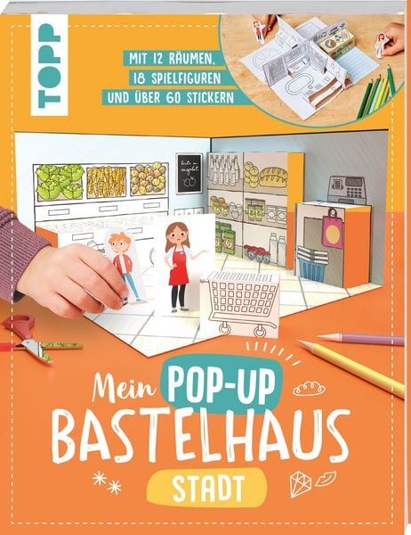 Mein Pop-up Bastelhaus-Stadt, Taschenbuch von Carmen Eisendle, Frech